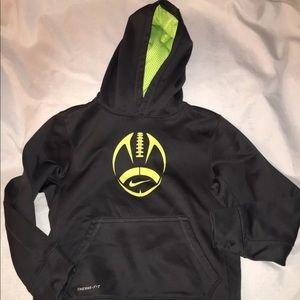 Nike Football Hoodie Boys M Dri Fit